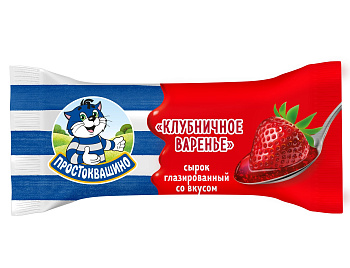 Сырок глазированный Простоквашино Клубничное варенье 23% 40г БЗМЖ