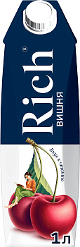 Сок RICH вишневый 1л т/п