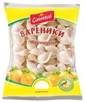 Вареники САЛЬНИКОВЪ с картофелем 900г