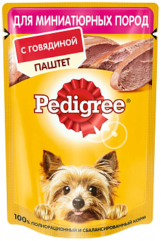 Паштет PEDIGREE говядина 80гр