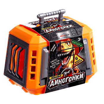 Игровой набор "Диногонки" машинка с инецрией АВТОГРАД МИКС 10259591