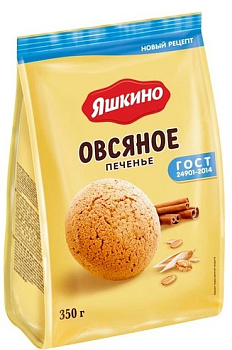 Печенье ЯШКИНО Овсяное 350г 
