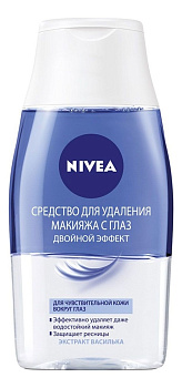 Средство NIVEA д/удаления макияжа с глаз Двойной эффект 125мл