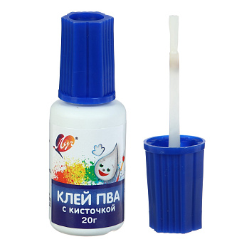 Клей ПВА 20г с кисточкой Луч "Классика цвета" 5077650