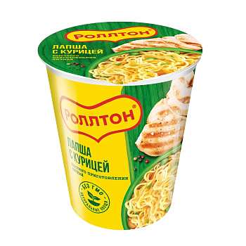 Лапша б/п РОЛЛТОН с курицей 70г стакан