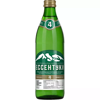 Вода минеральная ЕССЕНТУКИ № 4 0,45л с/б