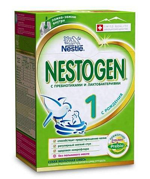 Смесь молочная NESTOGEN 1 сухая с пребиотиками с рождения 300г