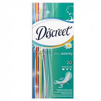 Прокладки ежедн Discreet водная лилия 20шт