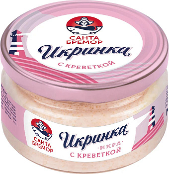 Икра Икринка Санта Бремор с креветкой 160гр ст/б