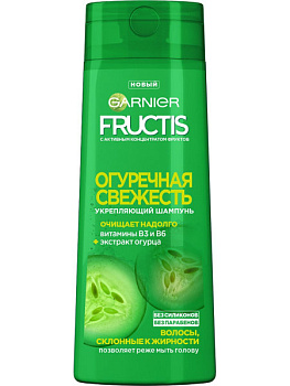 Шампунь FRUCTIS огуречная свежесть 400мл
