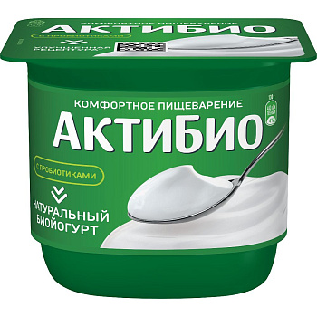 Биойогурт АктиБио натуральный  3,5% 130г без ЗМЖ