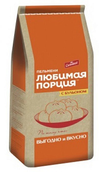 Пельмени Сальников Любимая порция стандарт 800г бум.пакет