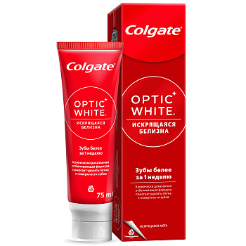 Зуб.паста COLGATE Optic White Искрящаяся мята 75мл