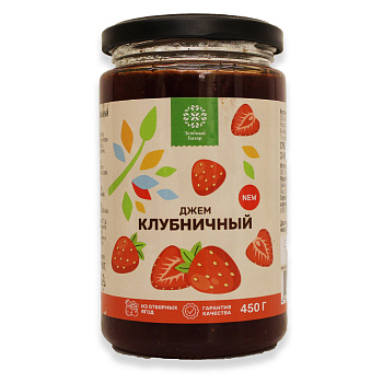 Джем ЗЕЛЁНЫЙ БАЗАР клубничный ст/б 450г
