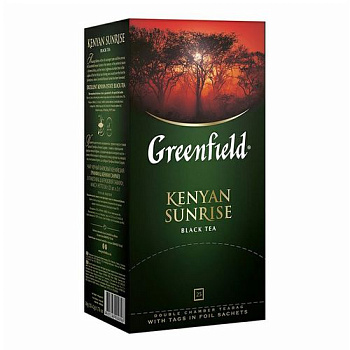 Чай GREENFIELD Kenyan Sunrise 50г (25пак*2г)