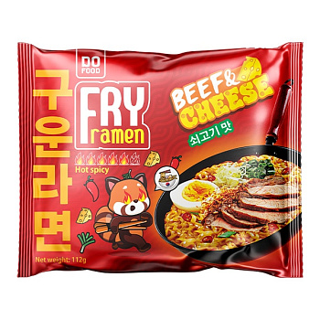 Лапша б/п FRY Ramen Сыр со вкусом Говядины 112г