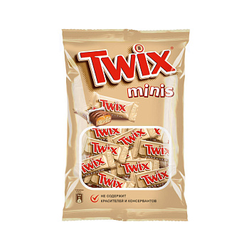 Батончик шоколадный TWIX minis 184г 