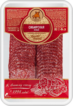 Колбаса СПК Новосибирская 100г с/к нарезка