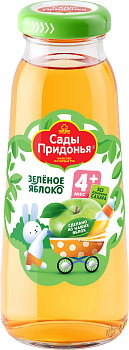 Сок САДЫ ПРИДОНЬЯ из зеленых яблок с 4мес 0,2л с/б