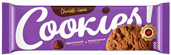 Печенье сдобное ПОЛЕТ Кукис шоколадное 200г