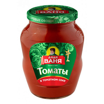 Томаты ДЯДЯ ВАНЯ неочищенные в т/с 680г с/б
