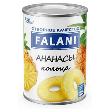 Ананасы FALANI шайба 580мл ж/б