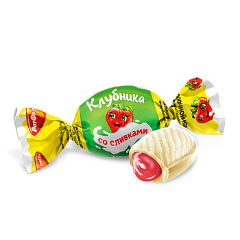 Карамель БАБАЕВСКИЙ Клубника со сливками 250г сф