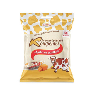 Конфеты Александровские  люкс на сливках 250г