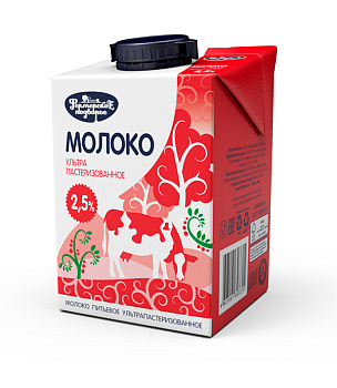 Молоко ФП 2,5% 0,5л ЭДЖ Продукт без ЗМЖ