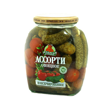 Ассорти овощное МЕДВЕДЬ ЛЮБИМЫЙ Премиум 720мл с/б