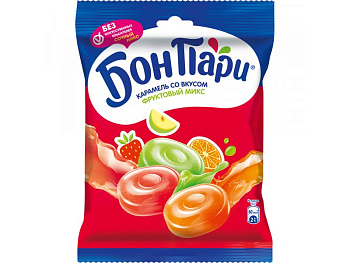 Карамель NESTLE БОН ПАРИ фруктовый микс 75г