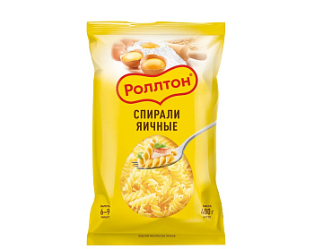 Макаронные изделия РОЛЛТОН спирали ЯИЧНЫЕ 400г