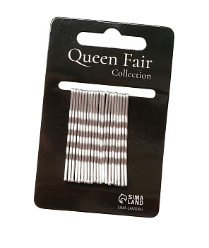 Невидимка д/волос "Классика перламутр" набор 20шт 5см серебро 4070826