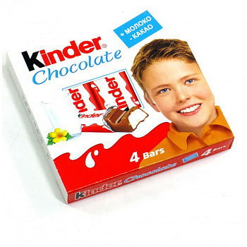 Шоколад KINDER 4шт 50г