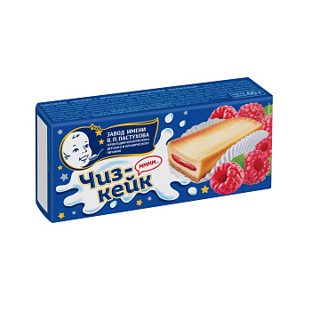 Пирожное ПЕРВЫЙ ШОКОЛАТЬЕ Чизкейк с фруктовым наполнителем Малиновый 40г