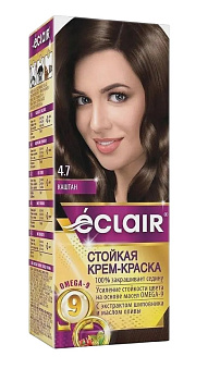 Крем-краска д/волос Eclair с маслами Omega-9 4.7 Каштан  