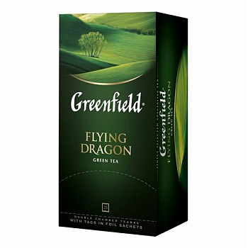 Чай GREENFIELD зеленый Flying Dragon 50г (25пак*2г)