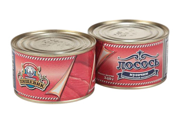 Лосось ПИЩЕВИК атлантический натур кусочки  №5 240г ж/б