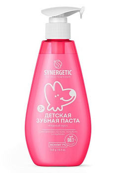 Зубная паста детская SYNERGETIC Ягодный мусс 240г