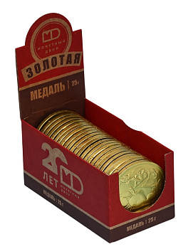 Медаль Пасхальная 25г фольга