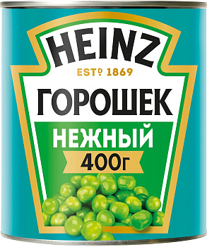 Горошек зеленый HEINZ 390/400г ж/б