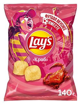 Чипсы LAYS 140г Краб