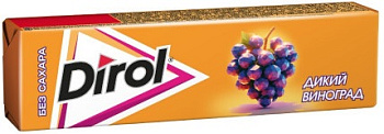Жевательная резинка DIROL дикий виноград 13,6г