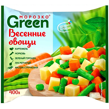 Смесь МОРОЗКО Green Овощи весенние с/м 400г