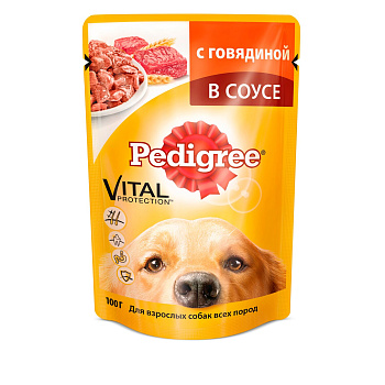Корм PEDIGREE д/взрослых собак говядина 85г