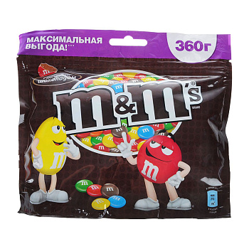 Конфеты М&М's шоколад 360г