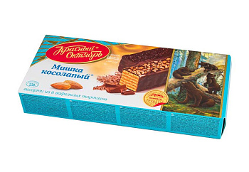 Торт вафельный КРАСНЫЙ ОКТЯБРЬ Мишка косолапый 250г