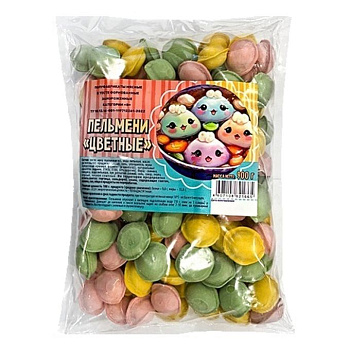 Пельмени В Охотку Цветные 900гр