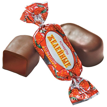 Конфеты КРАСНЫЙ ОКТЯБРЬ желейные Клубника 250г