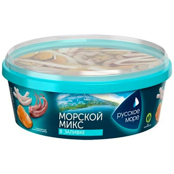 Коктейль из морепродуктов РУССКОЕ МОРЕ Морской микс 300г